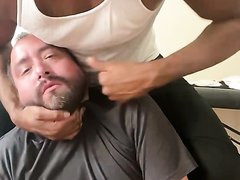 Beating his slave