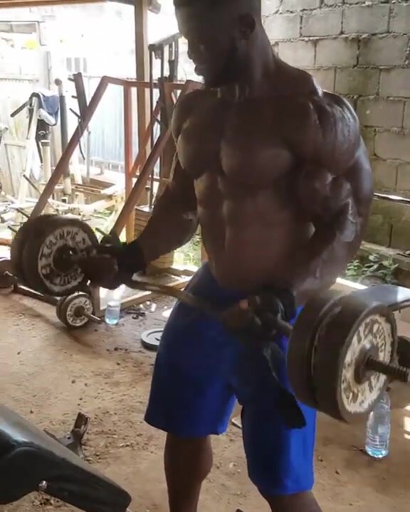 black muscle lifting