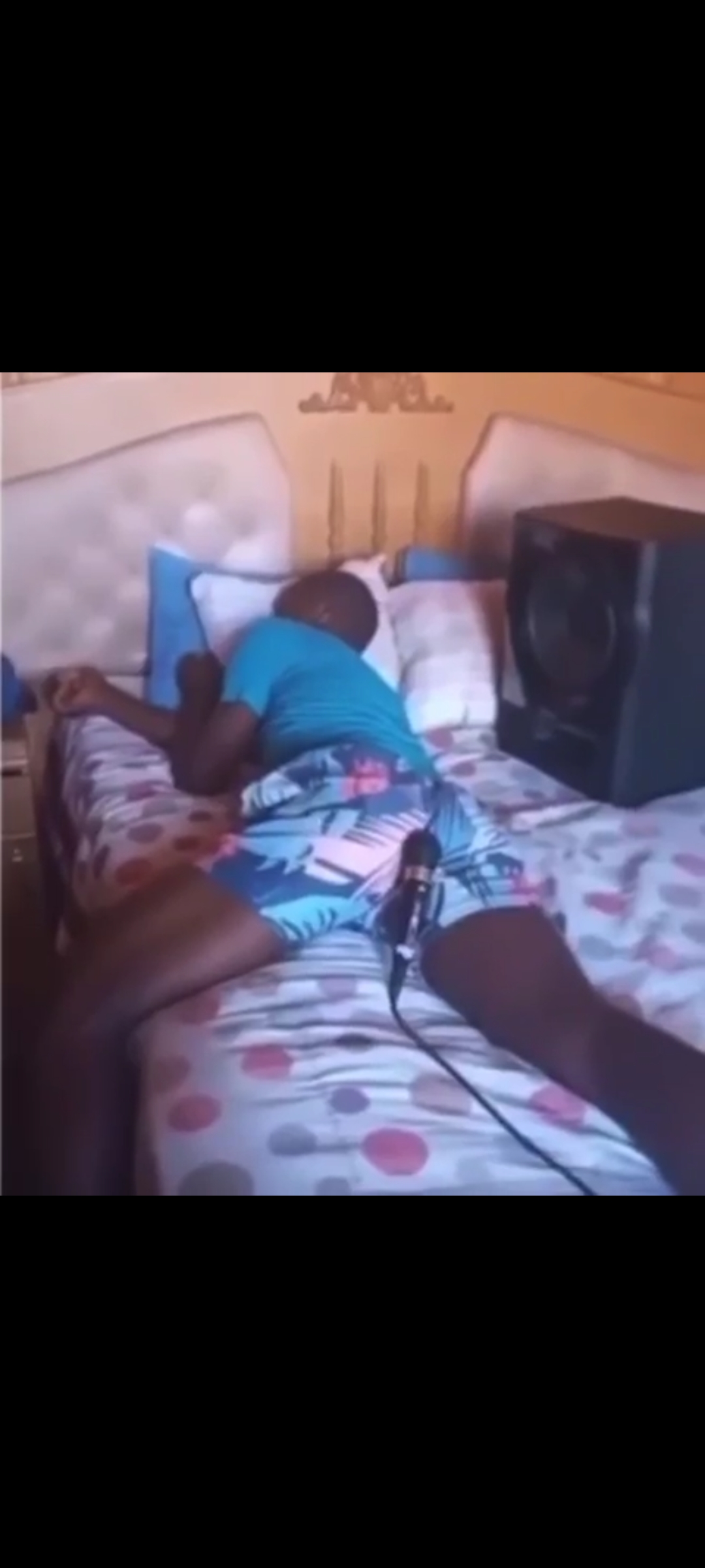 Man farts while Sleeping
