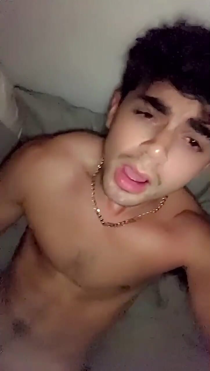 Extremely horny teen eye rolling orgasm