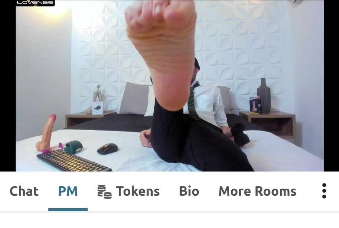 Male foot fetish | gay feet on cam