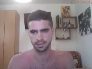 Israeli Guy Jerk Off and Shower