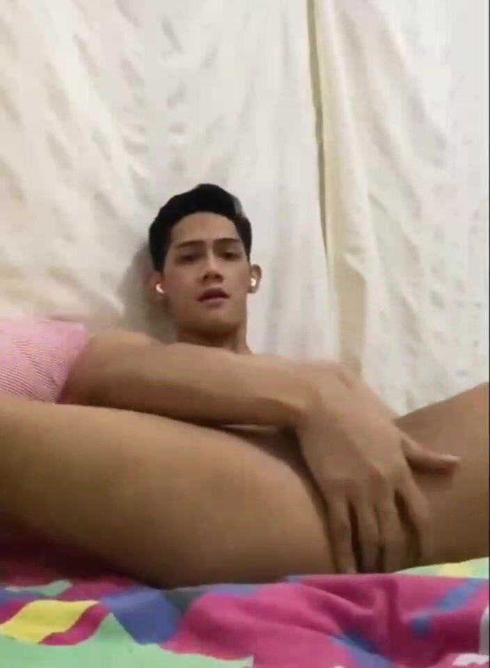 asian guy showing on cam