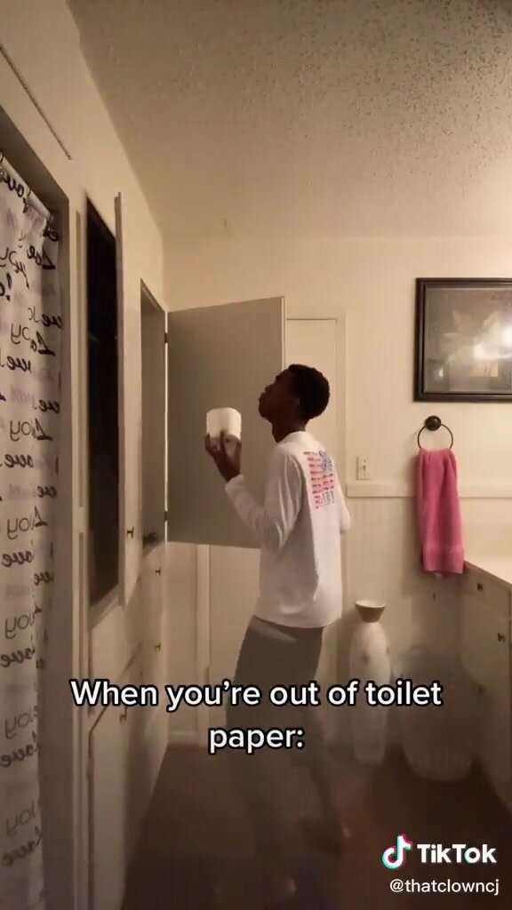 when you out of toilet paper