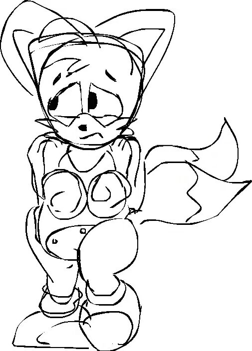 Tails wets his diaper again