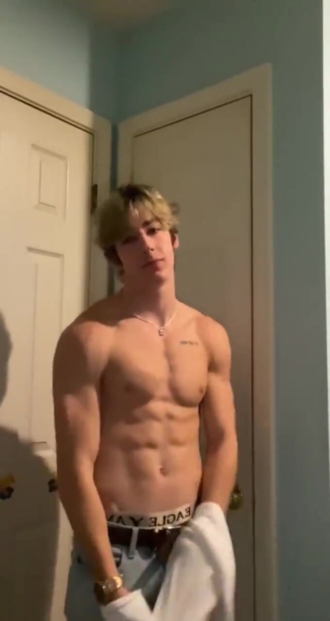 our brother posing his thick cock for his GF.