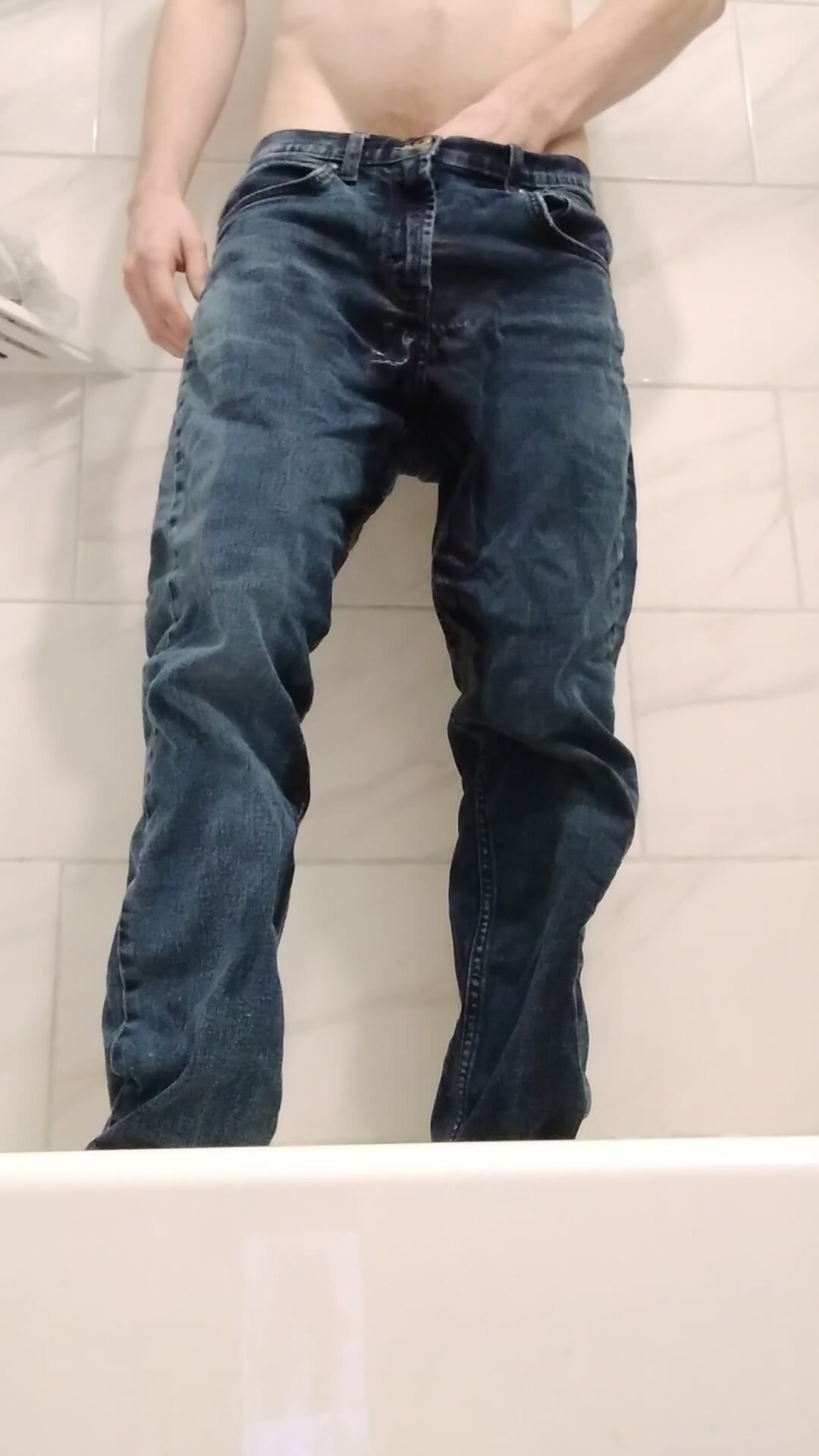 A morning piss in my jeans - video 2