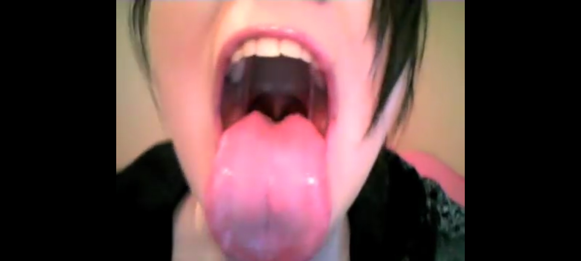 Open Wide Juicy Throat Close-up