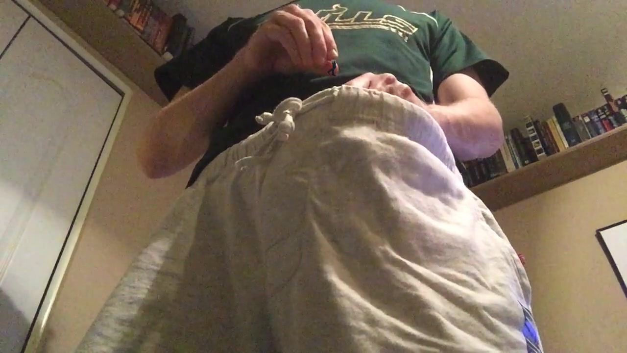 Giant frat boy drops shrunken man into pants