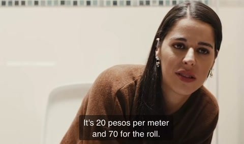 Latina pooping in public toilet film