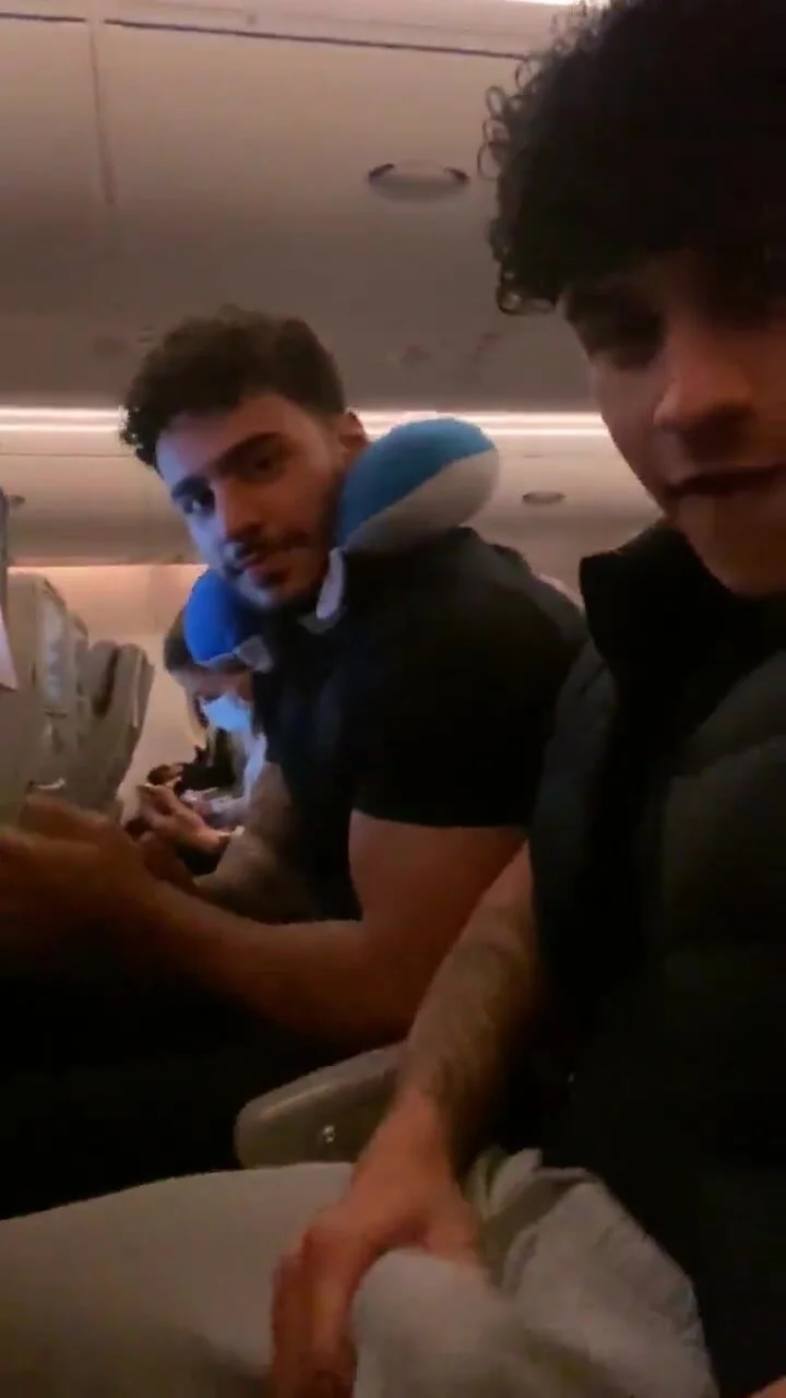 Boner on airplane