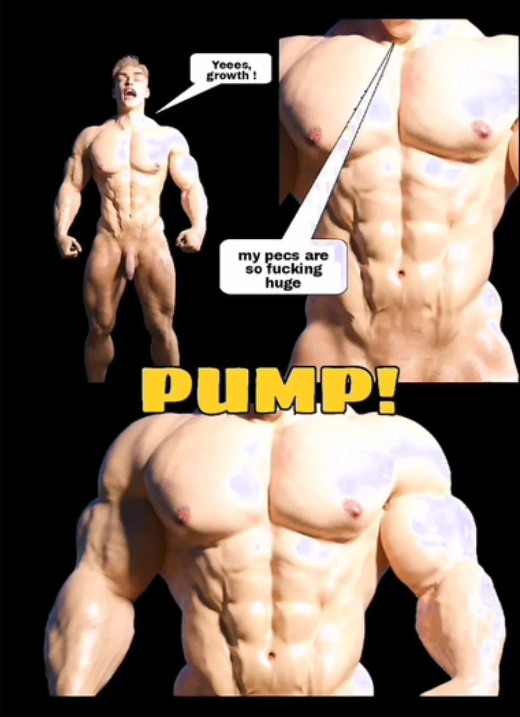 Muscle Art Porn - Injection muscle growth - ThisVid.com