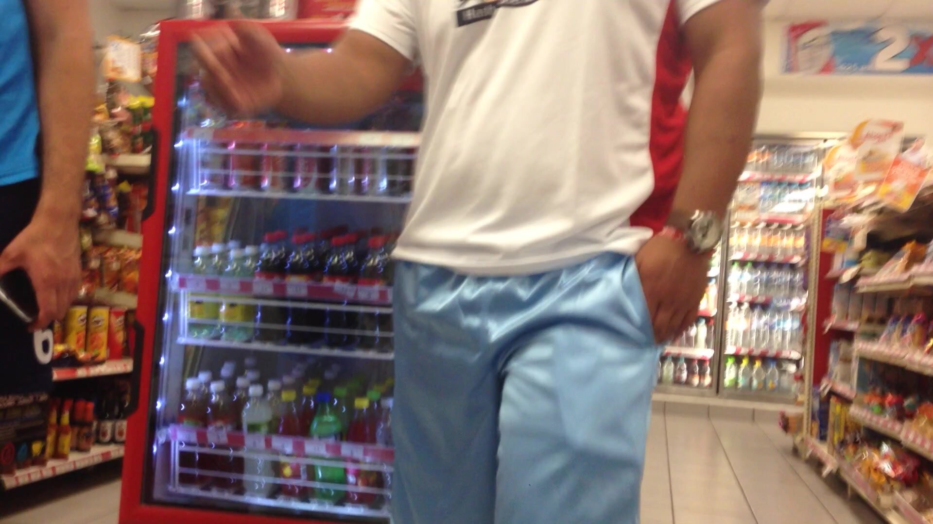 shiny silver  short