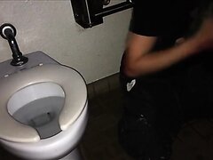 Sub licks ass and gets mouthfucked in toilet
