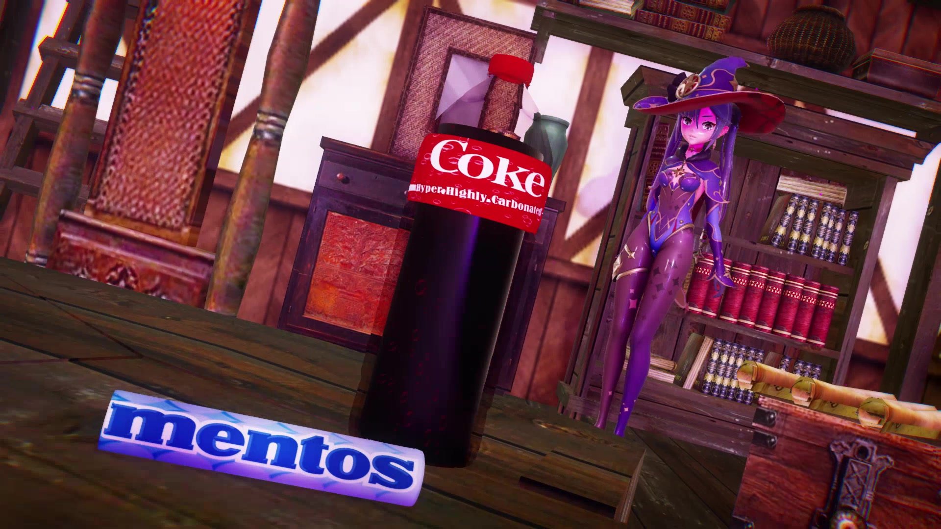 Coke and mentos belly and body inflation
