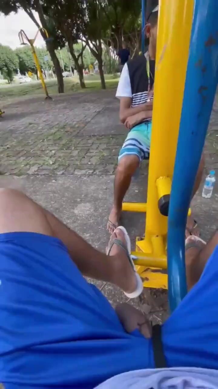 smoking weed and showing the dick