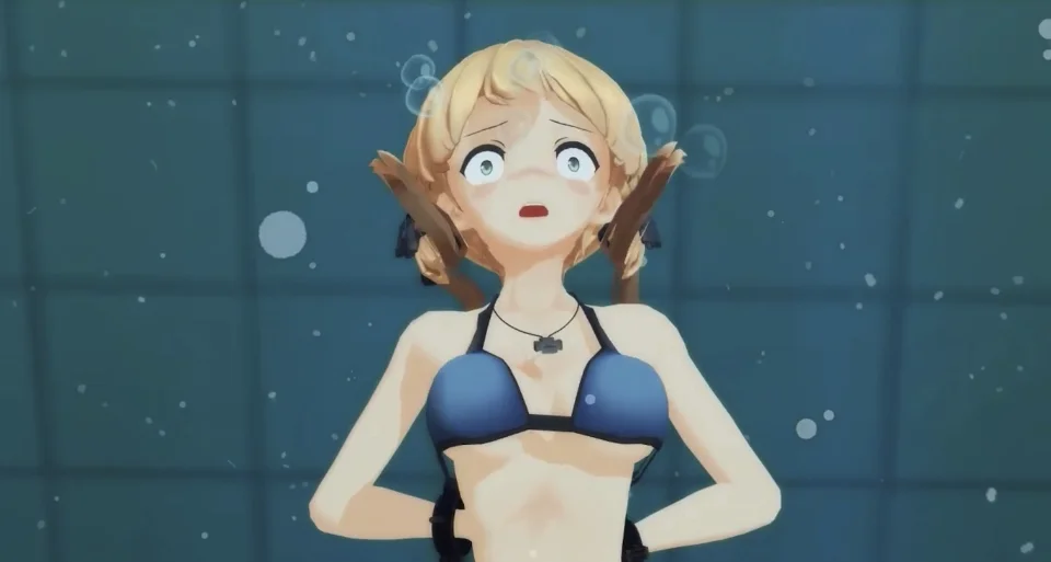 Anime Girl Drowns Underwater - ThisVid.com