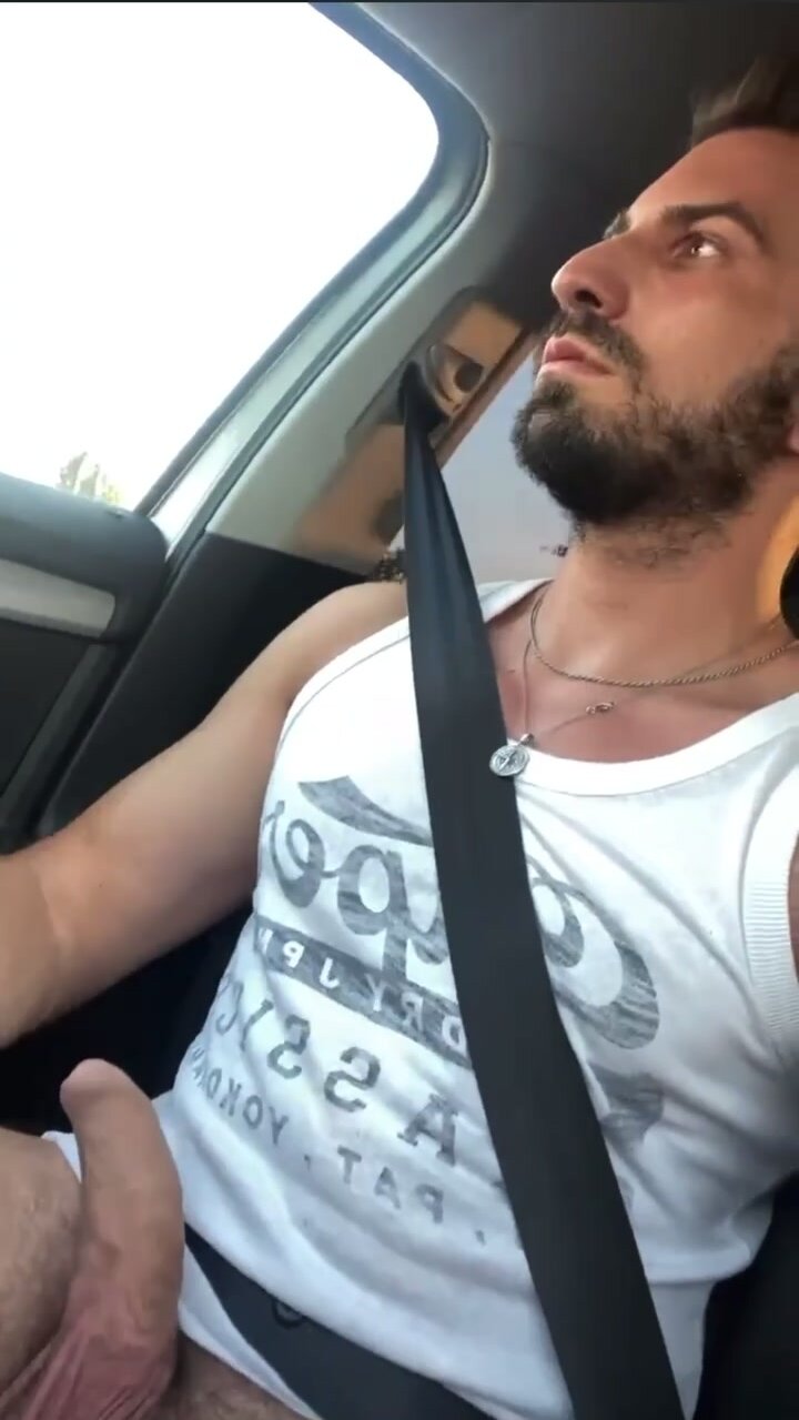 Hot car jerk off