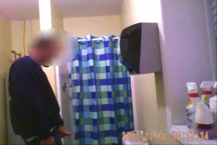 Firefighter jerking at work