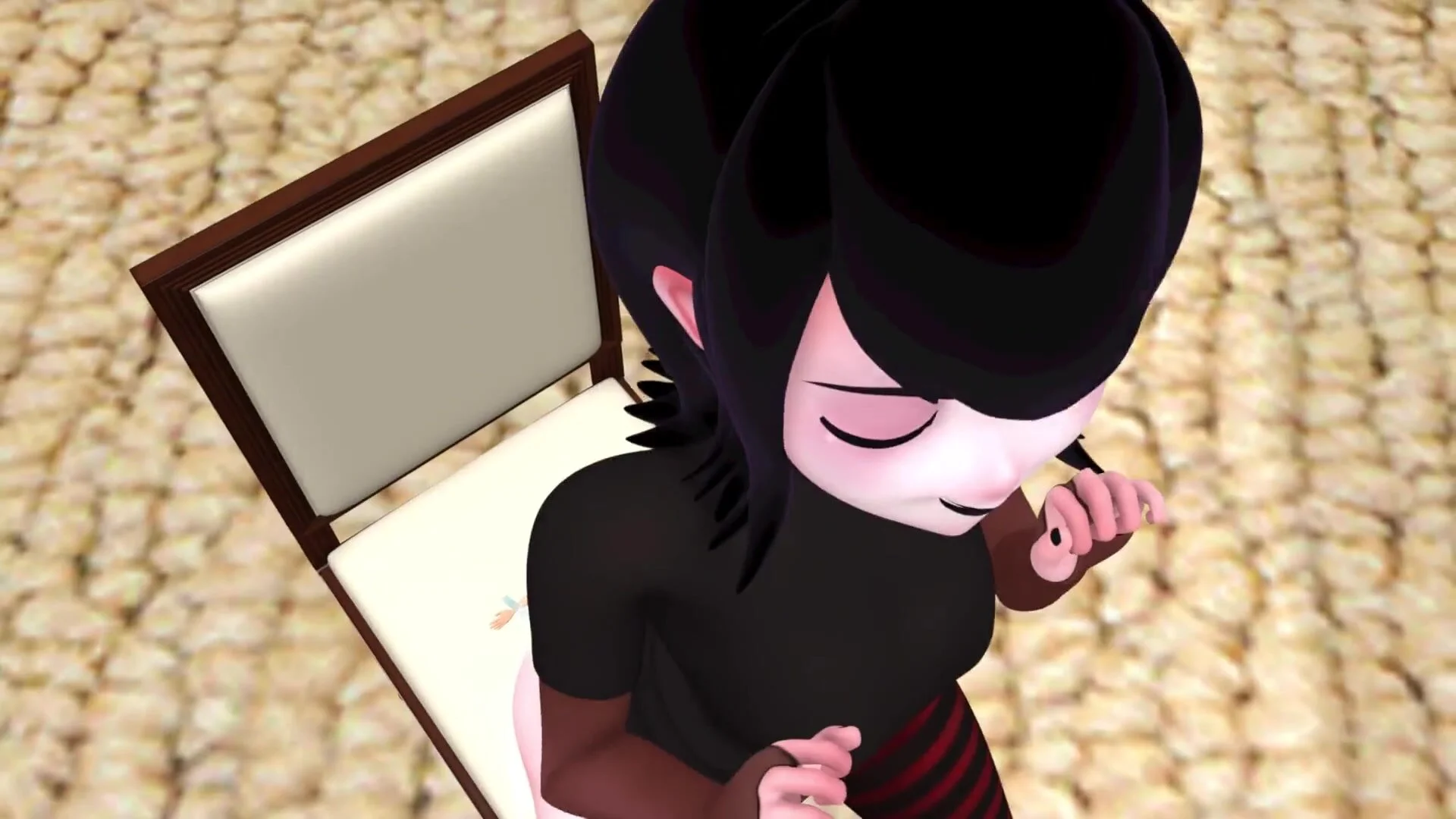 Mavis Dracula butt crushes and farts on