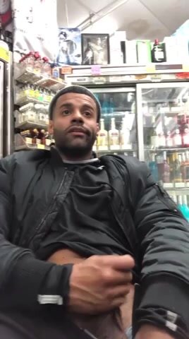 Store owner jerks off in front of customers