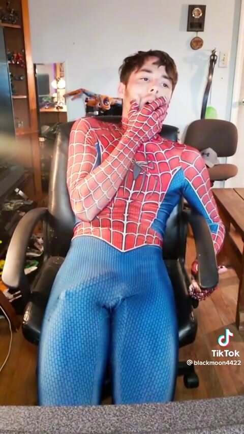 hot guy cumming in spiderman suit on ᴛɪᴋᴛᴏᴋ