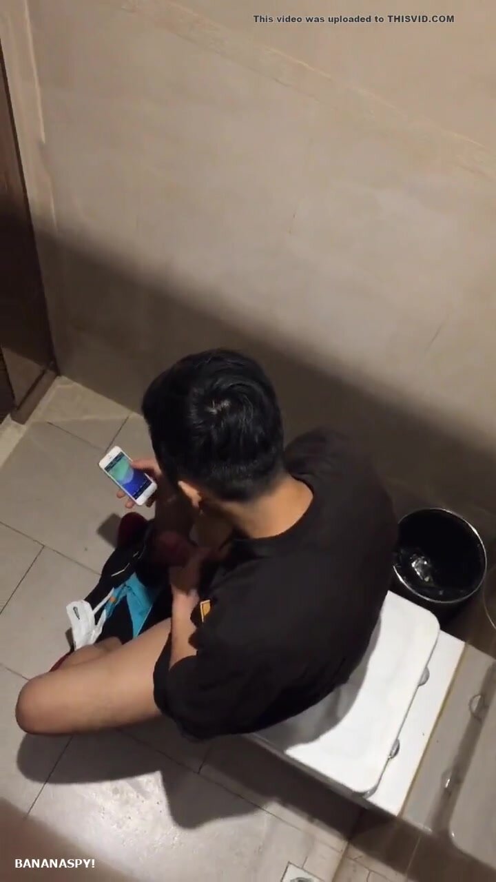 Caught Jerking Off In Toilet Video Thisvid Com