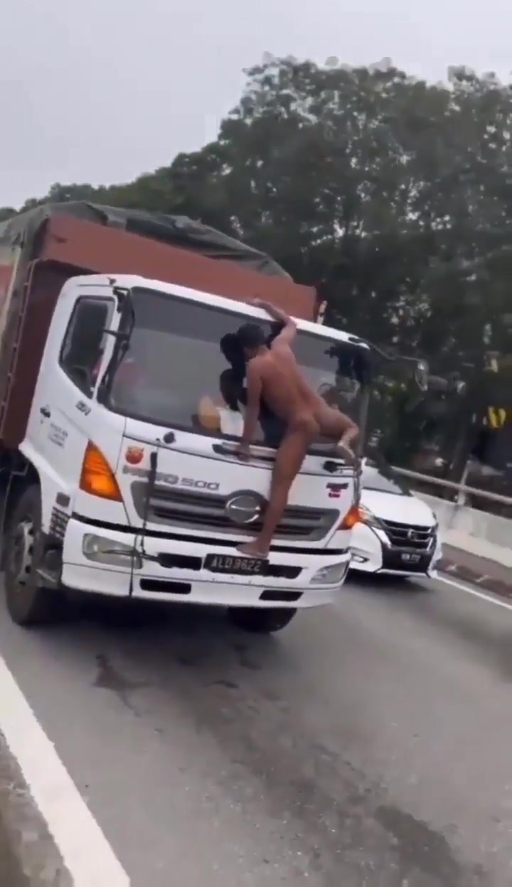 Naked man on the street