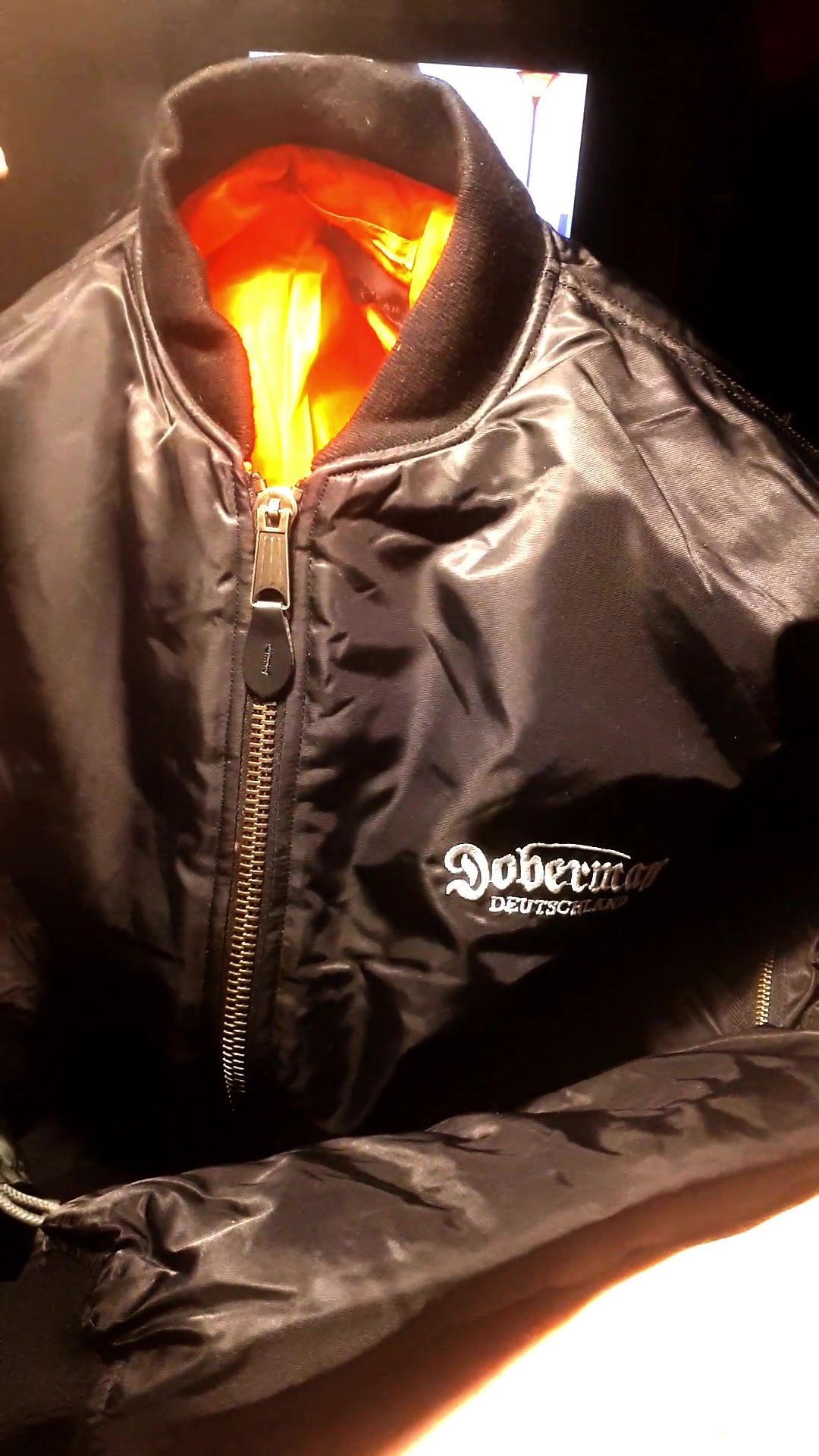 blowing clouds into bomberjacket