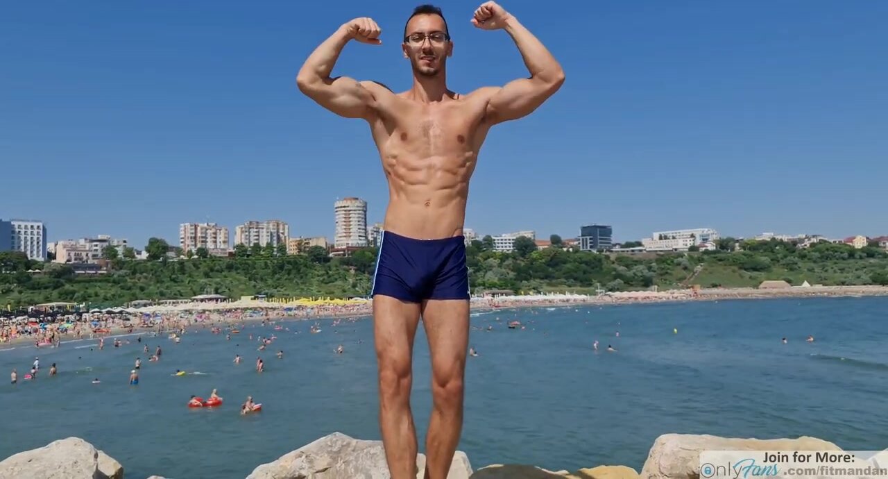 Muscle Man at the Black Sea