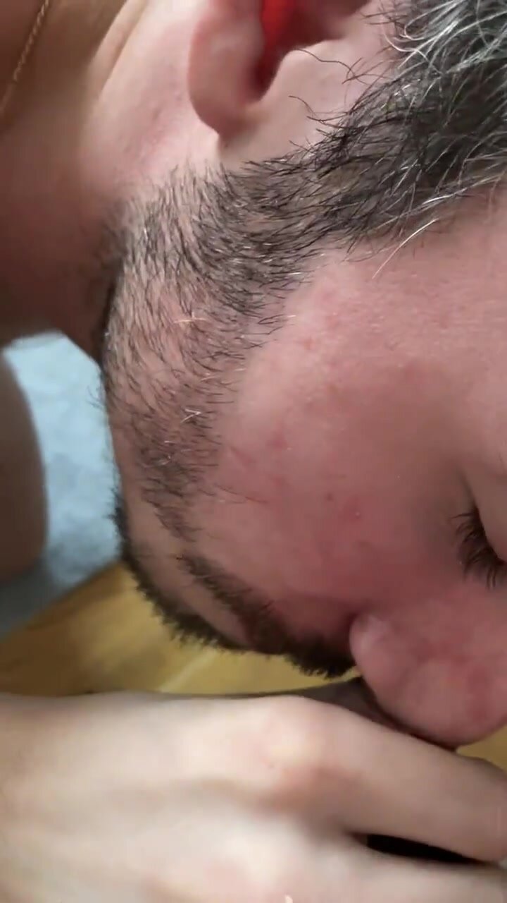sniffing cheesy uncut cock