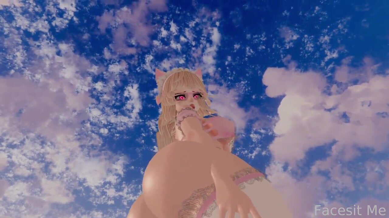 Vrchat Rosy pink ass facesitting