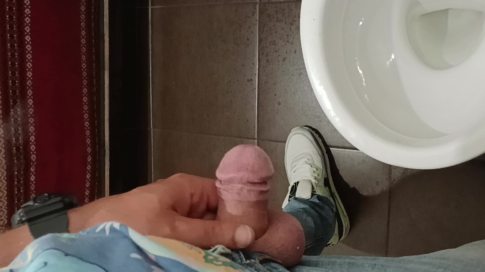 Pissing in a public toilet - video 3