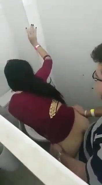 Spycam on couple in a restroom