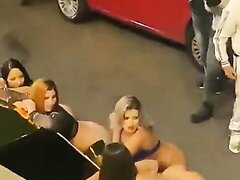 Naked Dominican girls showing ass in public
