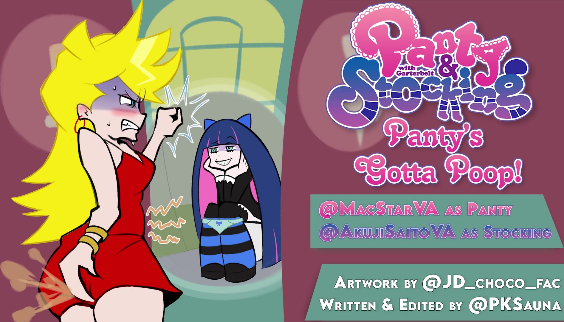 Panty and stocking shit desperation (Voice Acting)