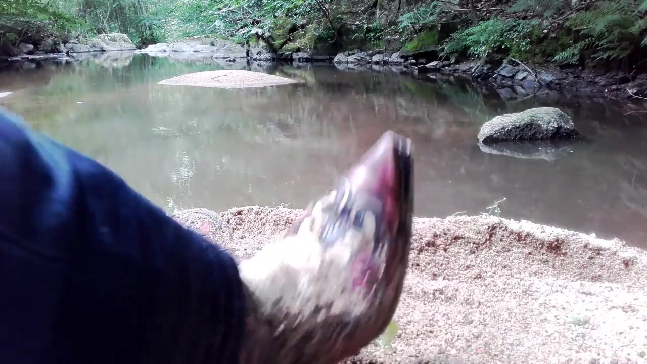 Snakeskin sendra boots in the river 2