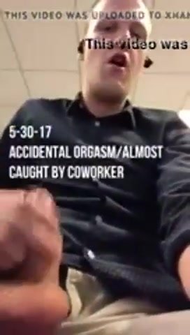 Almost caught cumming at work