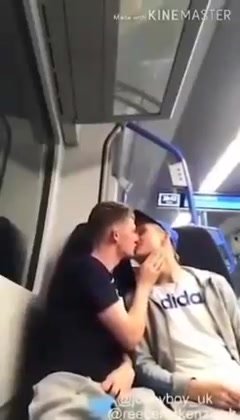 british couple fool around in public