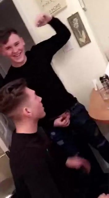 Lad Tasting His Mate's Cock