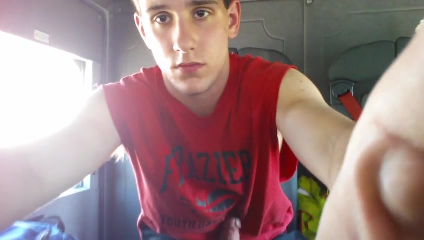 Cum in the train