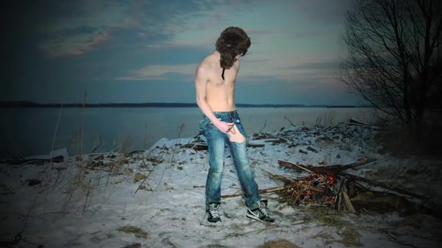 Art Film Of Teen Burning His Clothes!
