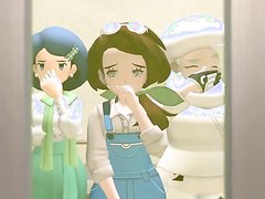 Johanna, Lusamine and Melony farting in an elevator.