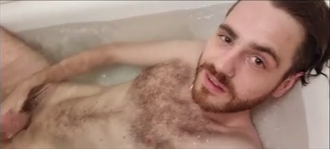 Hairy hunk bath
