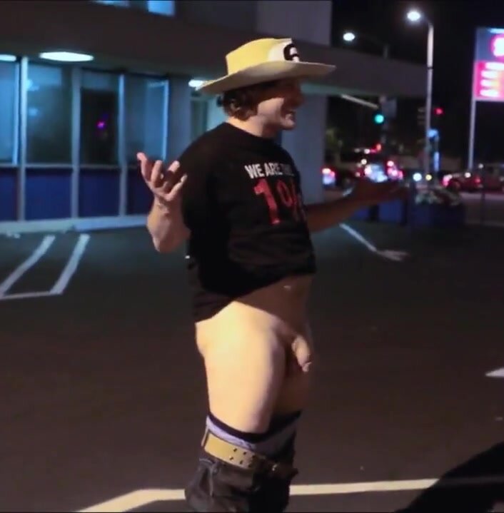 Showing Off Dick in a Parking Lot