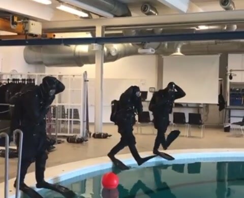 Divers training