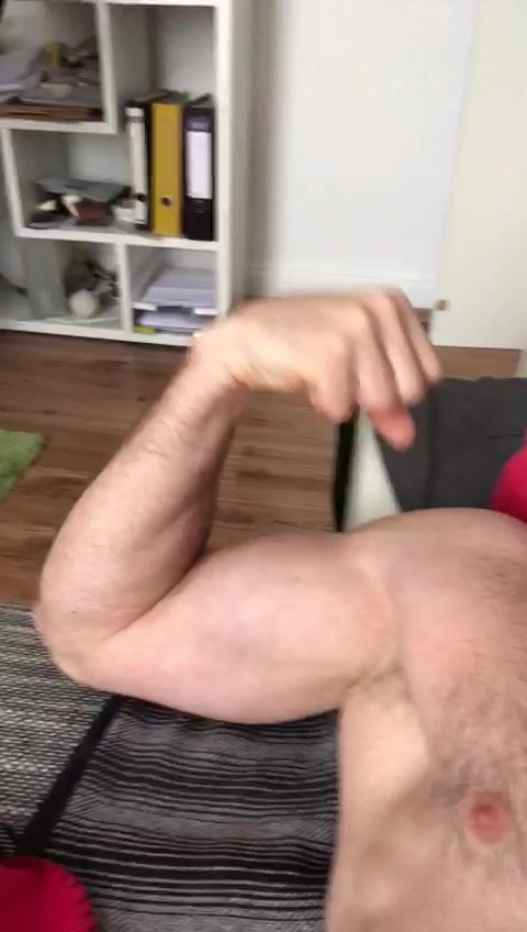 Biceps flexing - video 3