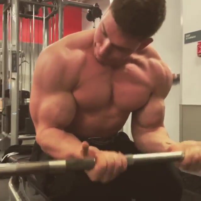 Muscle Boy Working out