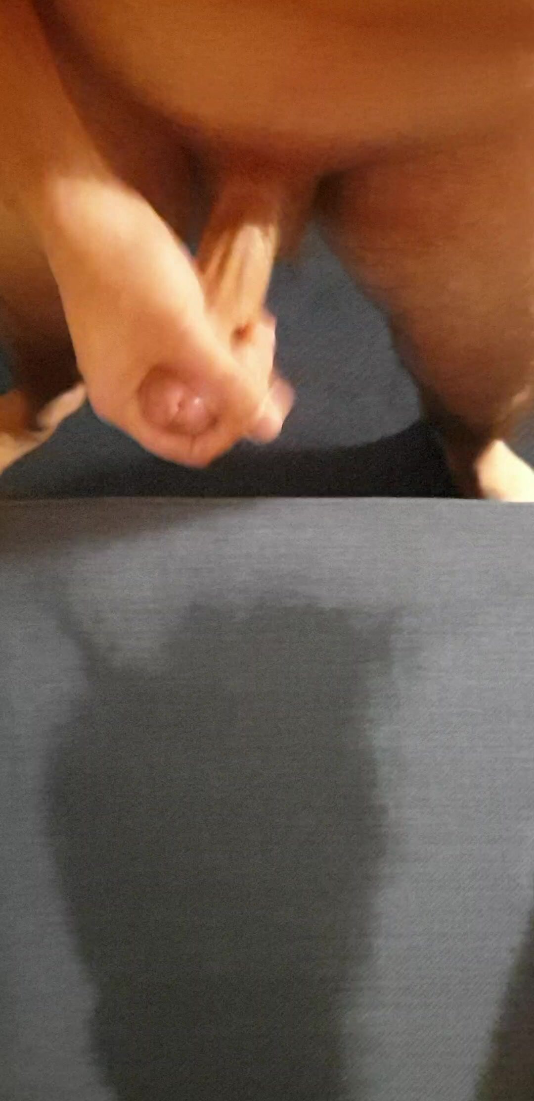 Cuming on couch