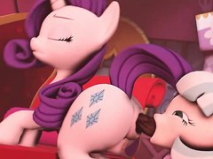 MLP Ponies fart and shit on slave